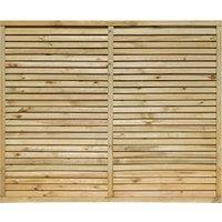 Rowlinson 6' x 5' Cheshire Contemporary Screen, Brown