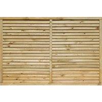 Rowlinson 6' x 4' Cheshire Contemporary Screen, Brown