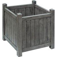 Rowlinson Alderley Grey Square Planter, Grey