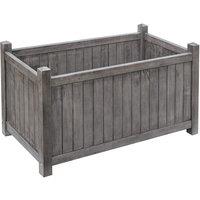 Rowlinson Alderley Grey Rectangular Planter, Grey