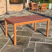 Rowlinson Willington Rectangular Table - 1.5 x 0.9 m, Brown