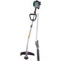 Draper 2-in-1 Petrol Garden Tool - Grass & Hedge Trimmer (33cc), Green