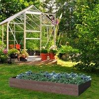 NBB Recycled Furniture EverYear Raised Bed L1200 x D640 x H300mm - Brown, Brown