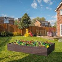 NBB Recycled Furniture EverYear Raised Bed L1200 x D640 x H400mm - Brown, Brown