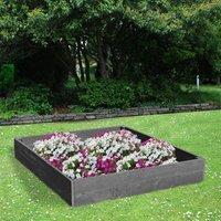 NBB Recycled Furniture EverYear Raised Bed L1200 x D1240 x H200mm - Grey, Grey