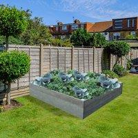 NBB Recycled Furniture EverYear Raised Bed L1200 x D1240 x H300mm - Grey, Grey