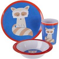 Maison By Premier Mimo 3-Piece Ralph Raccoon Kids Dinner Set - Multi-Coloured, Multi