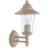 Pacific Lifestyle Metal Lantern Wall Light - Taupe, Brown