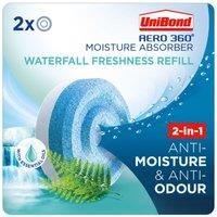 UniBond Aero 360 Waterfall Freshness Refills - 2 Pack