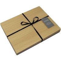Alfred Franks & Bartlett Wood Veneer Placemats - Set of 4, Brown