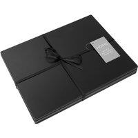 Alfred Franks & Bartlett Black Wooden Placemats - Set of 4, Black