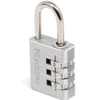 Master Lock 30mm Wide Set-Your-Own Combination Aluminum Body Padlock, Silver