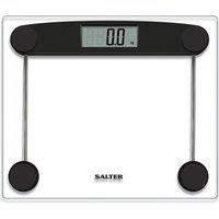 Salter Compact Glass Digital Bathroom Scales, Clear