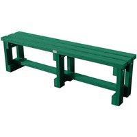 NBB Recycled Furniture NBB Recycled Plastic Backless 120cm Bench - Green, Green