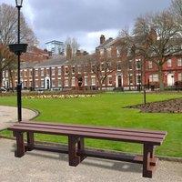 NBB Recycled Furniture NBB Recycled Plastic Backless 200cm Bench - Brown, Brown