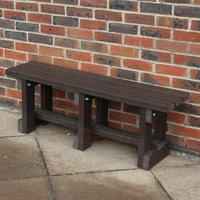NBB Recycled Furniture NBB Junior Recycled Plastic 90cm Backless Bench - Brown, Brown
