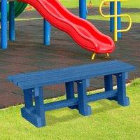 NBB Recycled Furniture NBB Junior Recycled Plastic 90cm Backless Bench - Blue, Blue