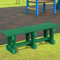 NBB Recycled Furniture NBB Junior Recycled Plastic 90cm Backless Bench - Green, Green