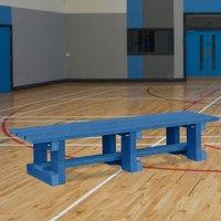 NBB Recycled Furniture NBB Junior Recycled Plastic 120cm Backless Bench - Blue, Blue