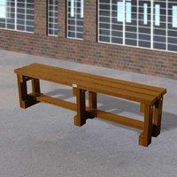 NBB Recycled Furniture NBB Junior Recycled Plastic 150cm Backless Bench - Brown, Brown