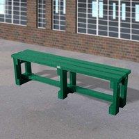 NBB Recycled Furniture NBB Junior Recycled Plastic 150cm Backless Bench - Green, Green