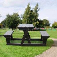 NBB Recycled Furniture NBB Two Person Recycled Plastic Picnic Table - Brown, Brown