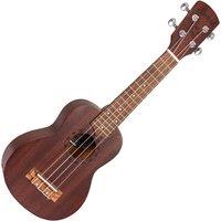 Laka Soprano Ukulele & Bag - Chocolate, Brown