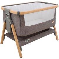 Tutti Bambini CoZee Fold Out Bedside Crib Oak and Charcoal