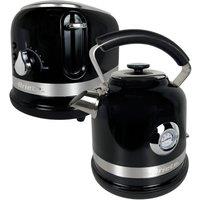 Ariete ARPK31 Moderna 1.7L Kettle and 2-Slice Toaster - Black, Black