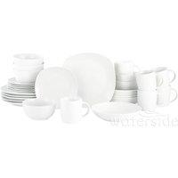 The Waterside 30 Piece Everyday Dinner Set - White, White