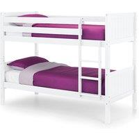 Julian Bowen Bella Solid Pine Bunk Bed White, White