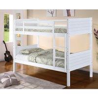 Castleton Solid Wood Bunk Bed White, White