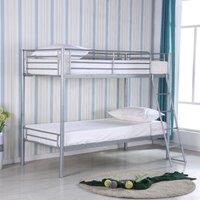 Himley Metal Bunk Bed Silver, Silver