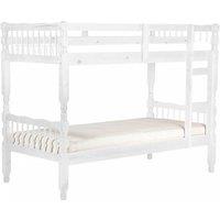 Milano Pine Bunk Bed White Wash, White