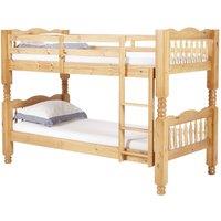 Trieste Chunky Pine Bunk Bed Light Antique, Brown