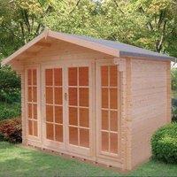 Shire Epping 12 ft x 12 ft Log Cabin, Brown