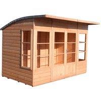Shire Orchid 10 ft x 6 ft Summerhouse, Brown