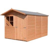 Shire Barraca 7 ft x 10 ft Shiplap Shed, Brown