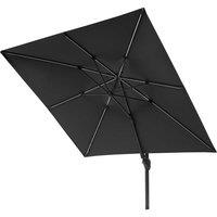 Platinum Challenger T2 Glow 3m Square Parasol (base not included) - Anthracite Grey, Grey