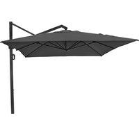 Platinum Icon 4 x 3m Parasol (base not included) - Faded Black, Black
