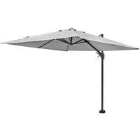 Platinum Voyager T2 2.7m Square Parasol (base not included) - Light Grey, Grey