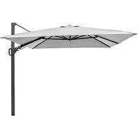 Platinum Challenger T2 3.5 x 2.6m Parasol (base not included) - Light Grey, Grey