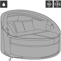 Charles Bentley Waterproof Rattan Day Bed Cover - Black, Black