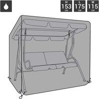 Charles Bentley Waterproof 2 Seat Swing Chair Cover - Black, Black
