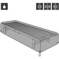 Charles Bentley Waterproof Sun Lounger Cover - Black, Black