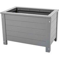 Florenity Grigio Rectangular Planter - Grey, Grey