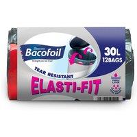 Bacofoil 30L Elasti-Fit Kitchen Bin Liners - Pack of 12