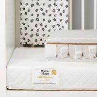 Mother&Baby Pure Gold Anti Allergy Coir Pocket Sprung Cot Mattress, White