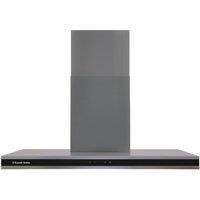 Russell Hobbs RHGCH903DS Midnight Collection 90cm Wide Glass and Steel T Shaped Chimney Cooker Hood - Black