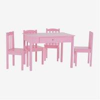 Interiors By Premier Housewares Kids 5pc Table/Chair Pink, Pink